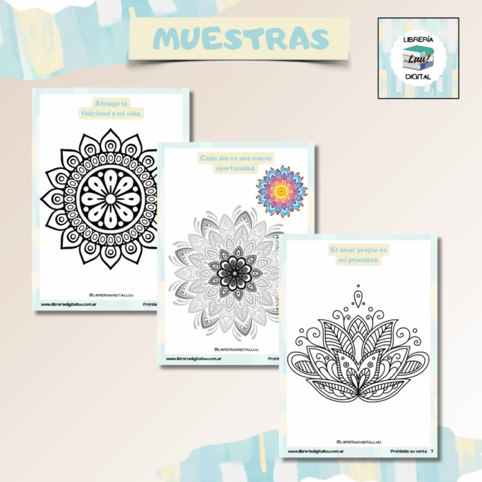 MANDALAS - INCLUYE FRASES QUE TE INSPIRAN - Imagen 2