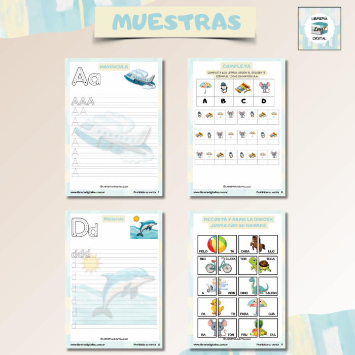 Grafomotricidad de Abecedario - Mayúscucla y minúscula - Imagen 2