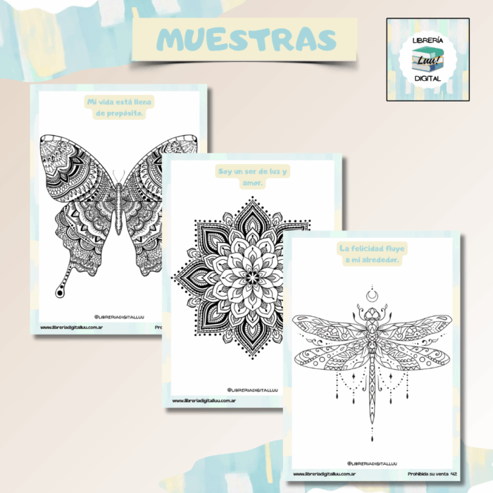 MANDALAS - INCLUYE FRASES QUE TE INSPIRAN - Imagen 3
