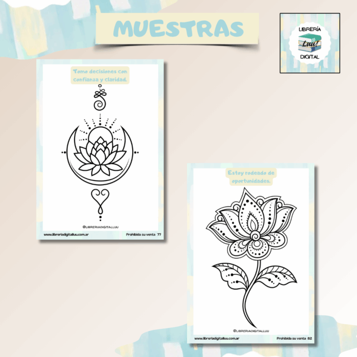 MANDALAS - INCLUYE FRASES QUE TE INSPIRAN - Imagen 4