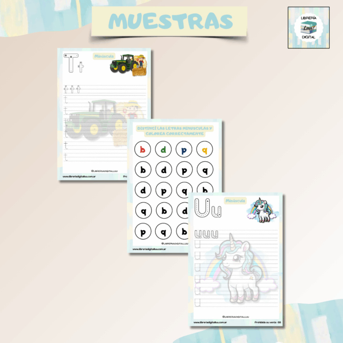 Grafomotricidad de Abecedario - Mayúscucla y minúscula - Imagen 4